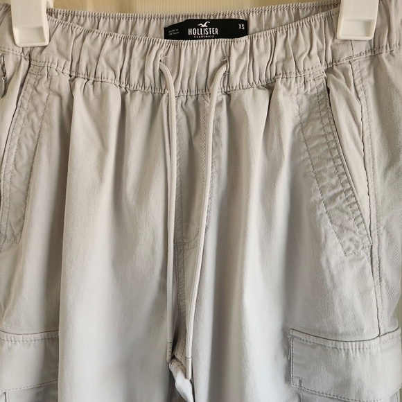 Hollister Men's Epic Flex Drawstring Parachute Pants Tan Beige Size XS - Picture 2 of 9